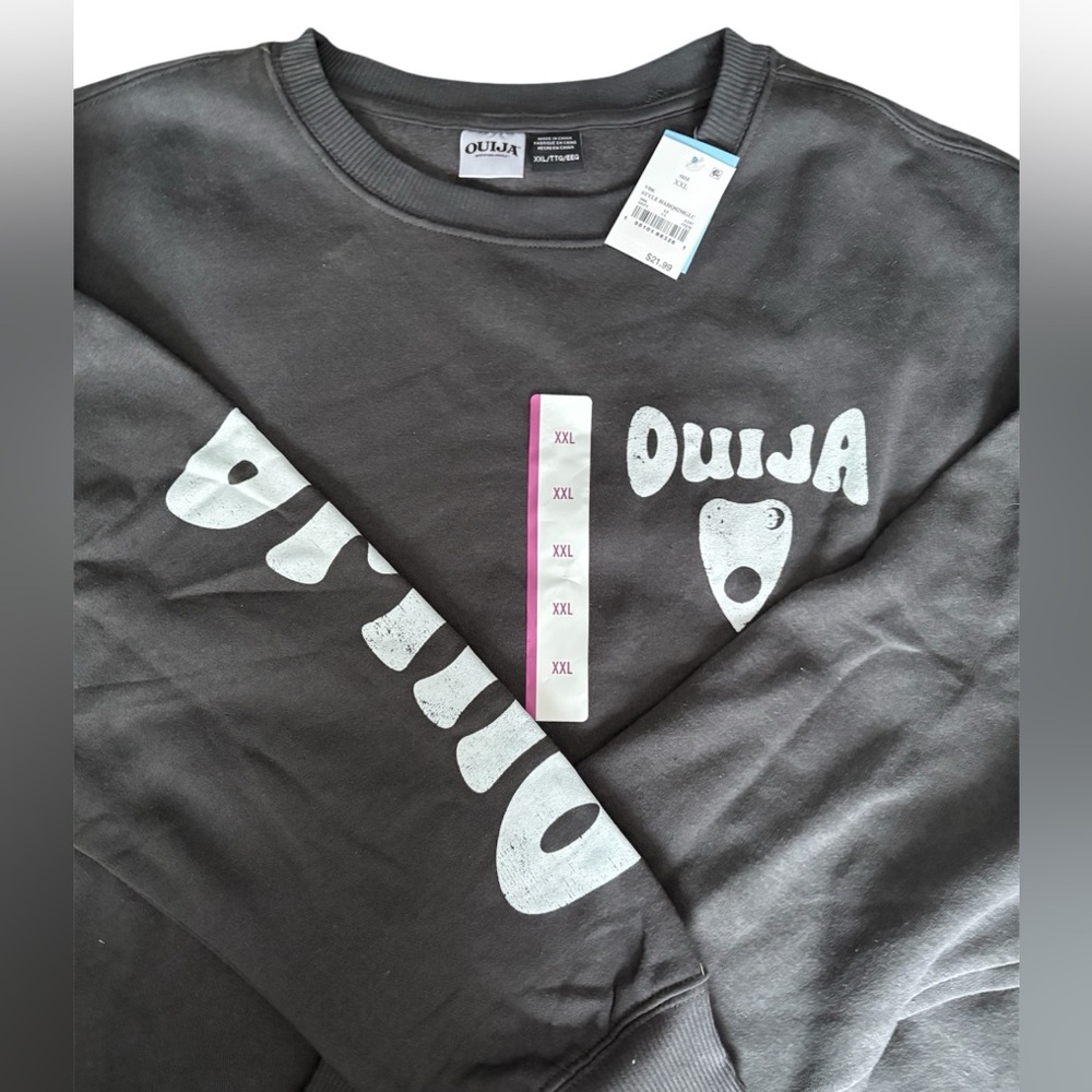 Ouija Grey and White Pullover Sweatshirt XXL